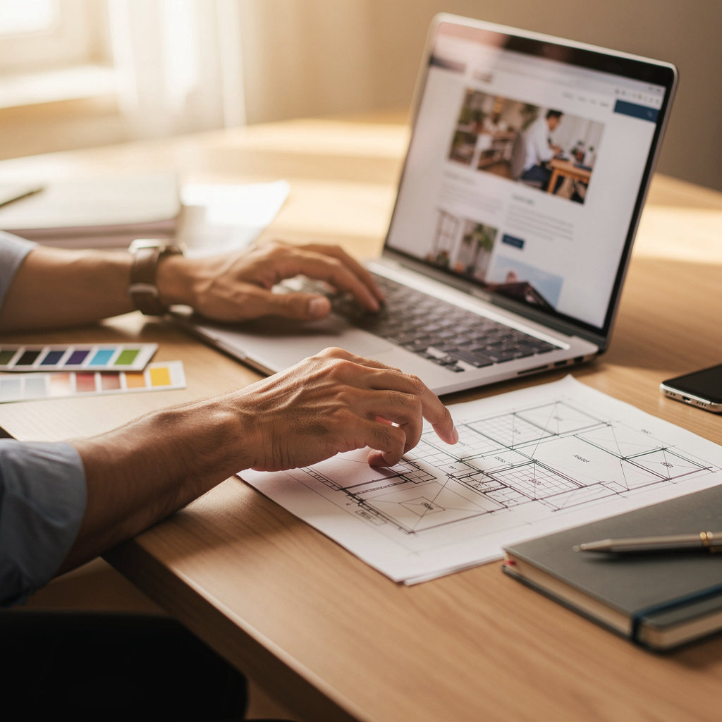 1964 Harrison Ave San Diego team collaborating on a website project for a local business client